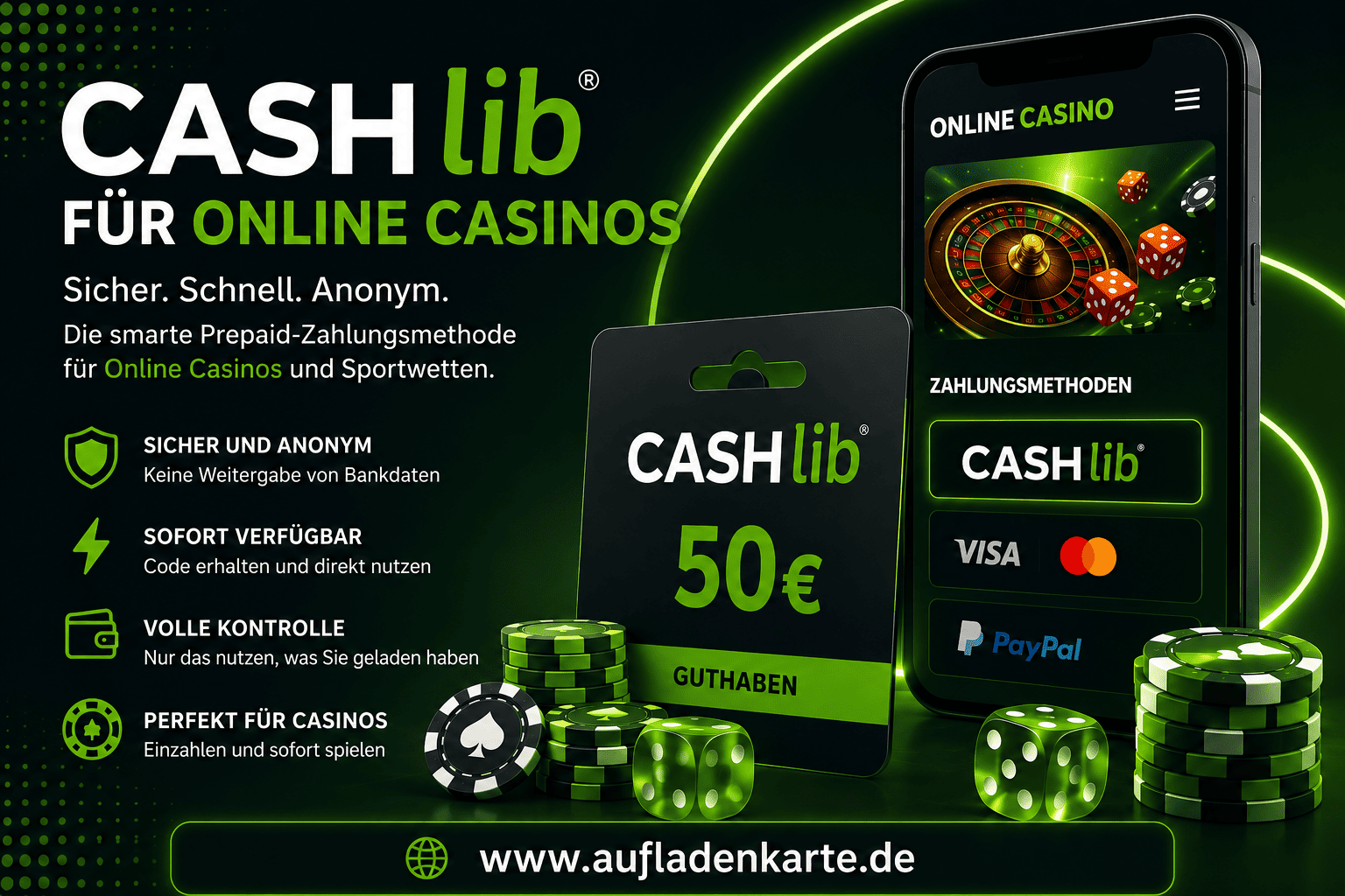 CASHlib für Online Casinos – Sicher und flexibel einzahlen