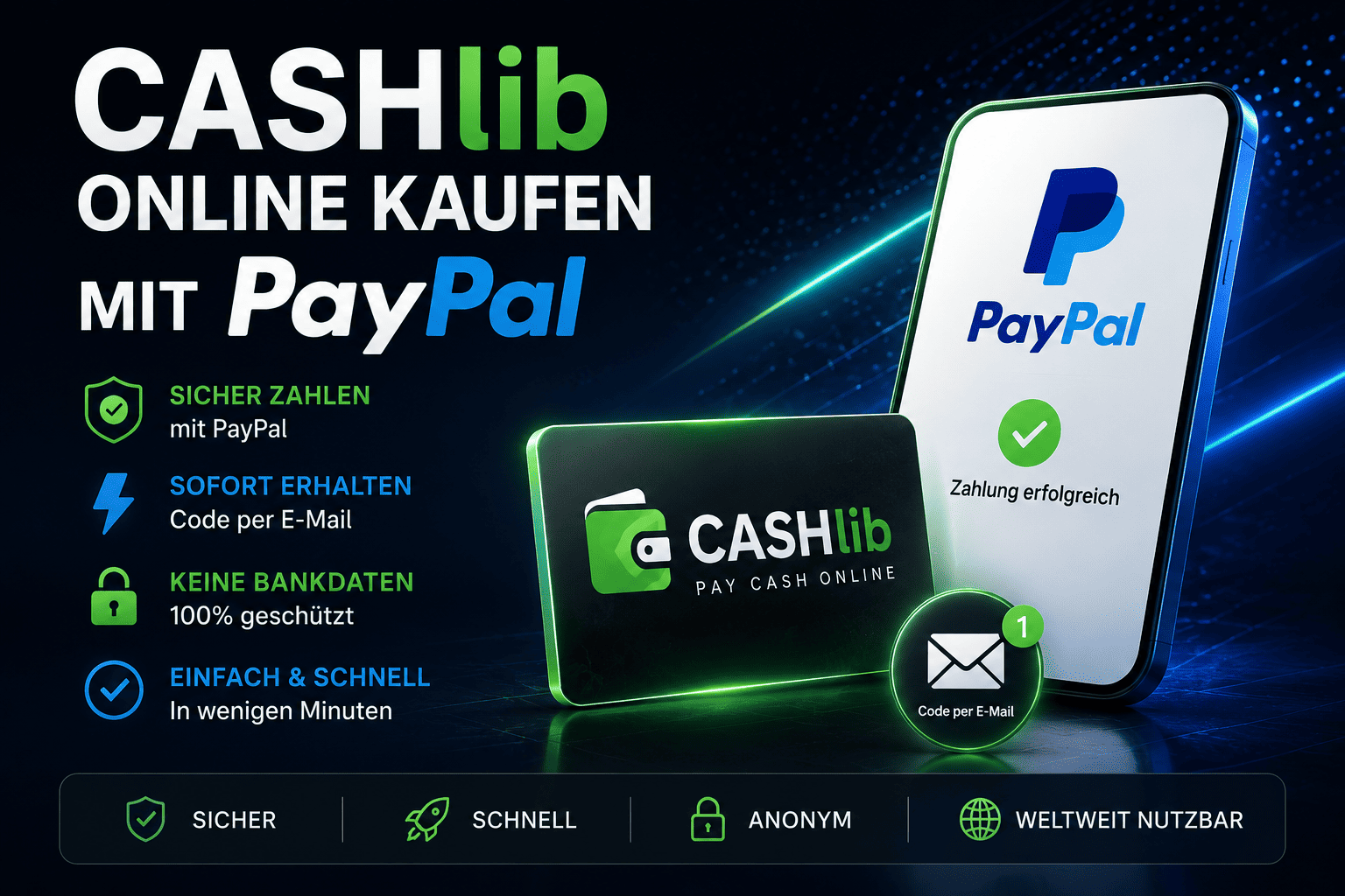 CASHlib online kaufen mit PayPal